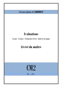 livret maitre début CM2 Français format pdf