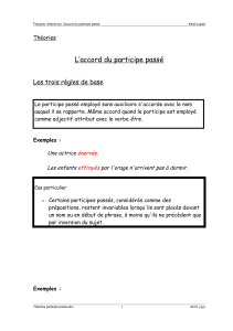 L`accord du participe passé