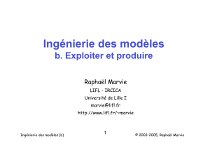 Ingénierie des modèles