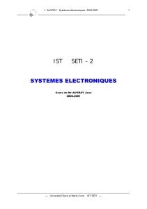 IST SETI – 2 SYSTEMES ELECTRONIQUES