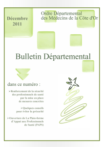 BULLETIN decembre 2011 - Conseil départemental de Côte d`or de