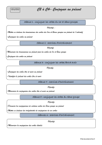 C2 à C4– Conjuguer au présent