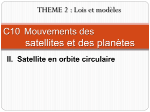 II. Satellite en orbite circulaire