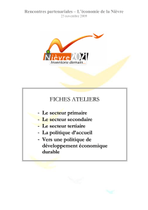 Economie - Conseil Général de la Nièvre