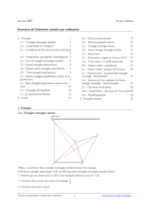 Exercices de Géométrie assistée par ordinateur - lycée laroche