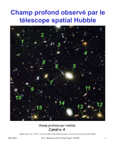 Champ profond observé par le télescope spatial Hubble
