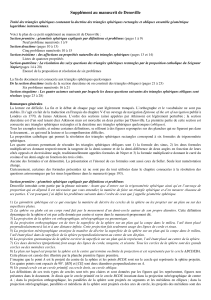 Analyse du fascicule de trigonométrie sphérique