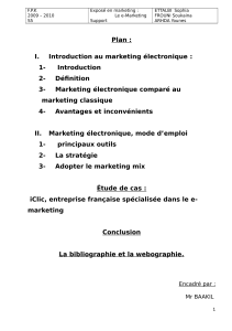 I. Introduction au marketing électronique