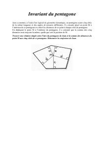 Ex 12 Invariant du pentagone