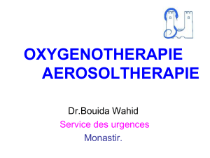 Cours oxygenothérapie aerosolthérapie