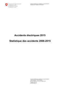 Accidents électriques 2015 Statistique des - ESTI