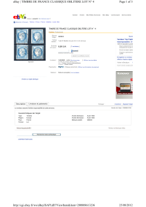 Page 1 of 3 eBay | TIMBRE DE FRANCE CLASSIQUE OBLITERE