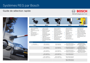 Systèmes REG par Bosch - Bosch Security Systems
