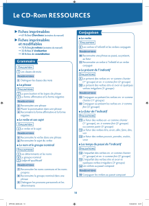 Le CD-Rom RESSOURCES