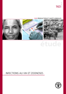 Infections au VIH et zoonoses - Food and Agriculture Organization of