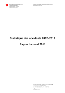 Statistique des accidents 2002–2011 Rapport - ESTI
