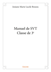 Manuel de SVT Classe de 3e