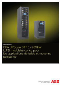 DPA UPScale ST 10 – 200 kW L`ASI modulaire conçu pour les appli