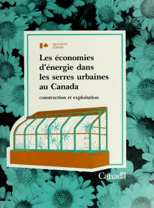 Les économies d`énergie dans les serres urbaines au Canada: A15