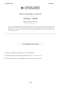 physique - chimie - Concours Communs Polytechniques