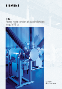 Postes haute tension à haute intégration jusqu`à 145 kV