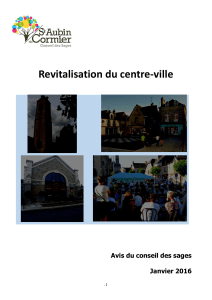 Revitalisation du centre-ville - Saint-Aubin-du