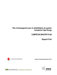 Plan d`aménagement pour la réhabilitation du