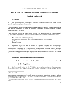 COMMISSION DES NORMES COMPTABLES Avis CNC 2012/13