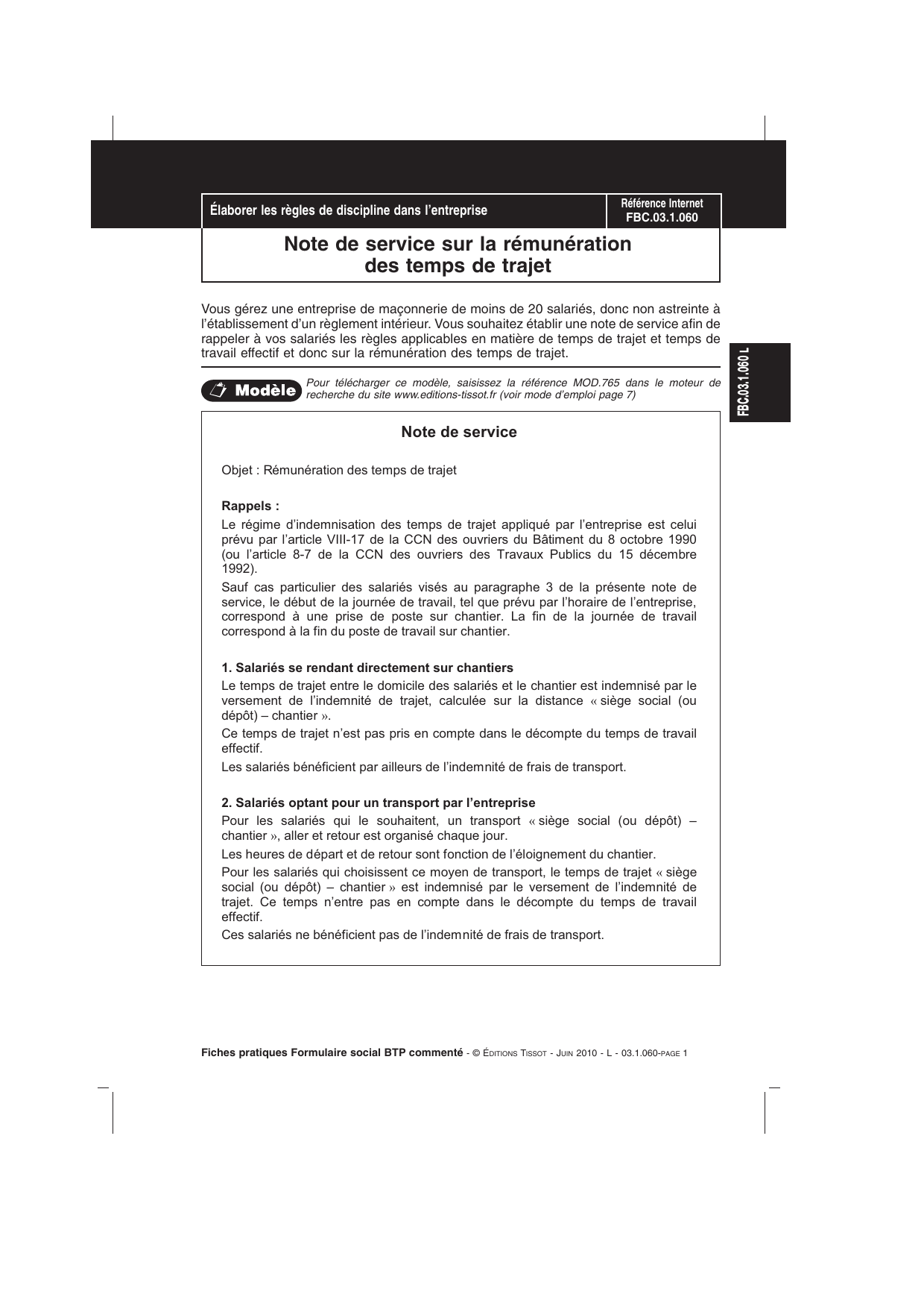 Note De Service Horaire De Travail - Modele Note De ...