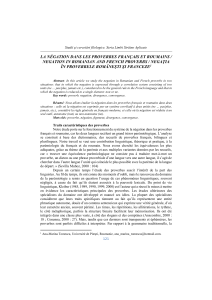 la négation dans les proverbes français et roumains / negation in