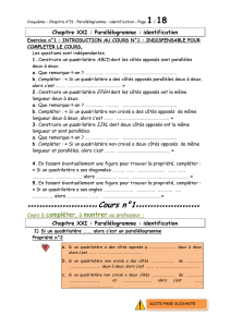 Parallélogramme : identification