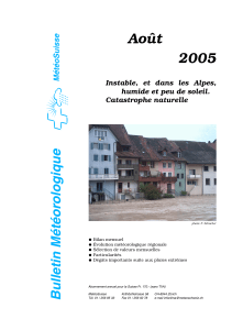 Août 2005 - MétéoSuisse