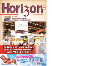 L`entretien de vente - Horizon plus Magazine