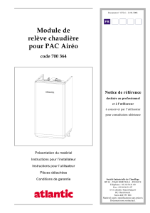 Module de relève chaudière pour PAC Airéo