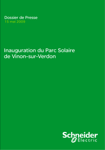 Inauguration du Parc Solaire de Vinon-sur-Verdon