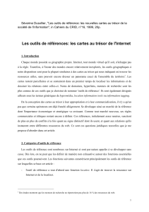 Les outils de références: les cartes au trésor de l`Internet