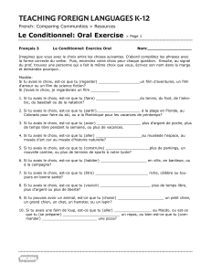 Le Conditionnel: Oral Exercise > Page 1