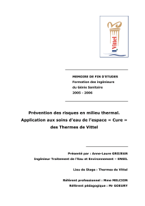 Prévention des risques en milieu thermal