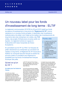 ELTIF - Clifford Chance OnlineServices