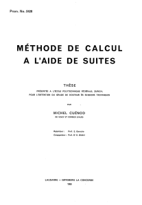 méthode de calcul - ETH E