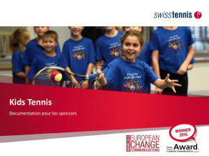 Documentation pour les sponsors "Kids Tennis"