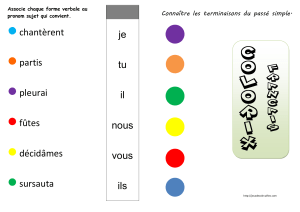 5 colorix sur le passé simple