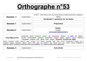 Orthographe n°53 - bla-bla cycle 3