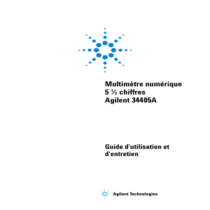 Multimètre numérique 5 ½ chiffres Agilent 34405A