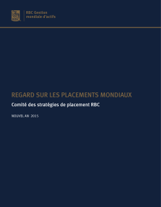 regard sur les placements mondiaux