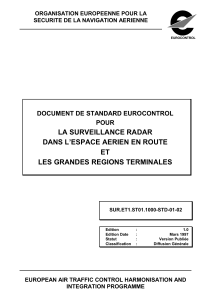 LA SURVEILLANCE RADAR DANS L`ESPACE AERIEN EN ROUTE