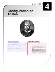 Configuration de Thalès