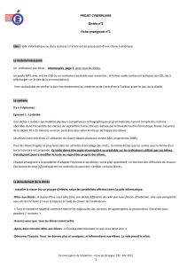 1 PROJET CYBERPLUME Dictée n°3 Fiche enseignant n°1