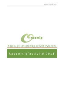 Rapport d`activité 2013