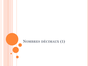 Nombres décimaux (1)